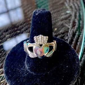 Braided claddagh ring, Irish design, love and loyalty, made to last forever 7.5